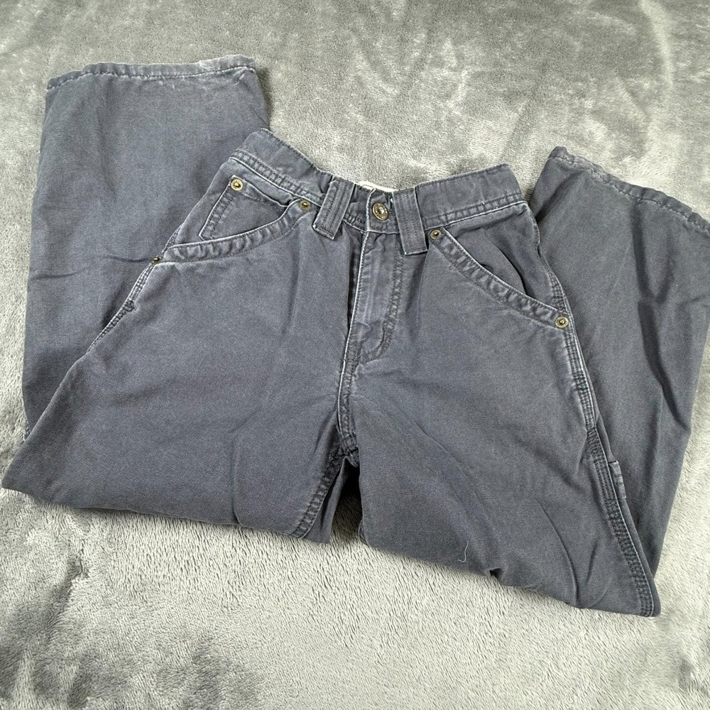 Urban Pipeline Carpenter Jeans Boys Size 8S Black Straight Fit Denim